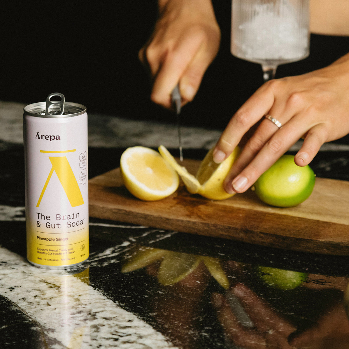 The Brain & Gut Soda⁺ Pineapple Ginger