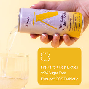 The Brain & Gut Soda⁺ Pineapple Ginger