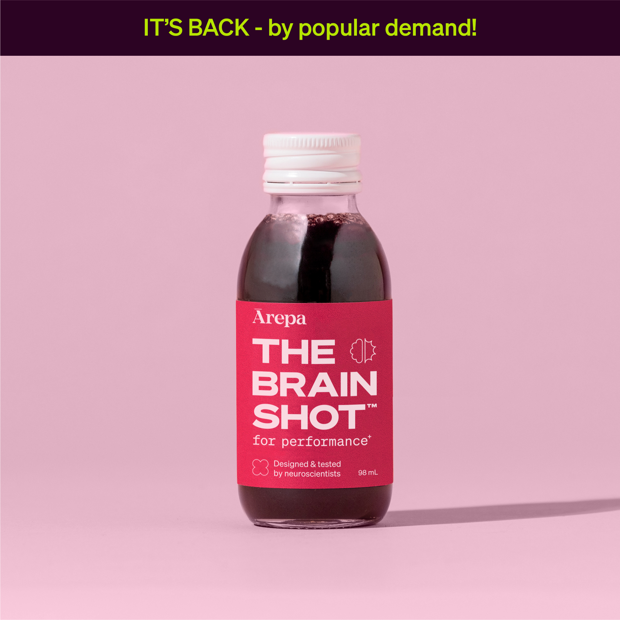 The Brain Shot for Performance (98ml)⁺ - Drink Ārepa The Brain Shot for Performance (98ml)⁺ - Drink Ārepa
