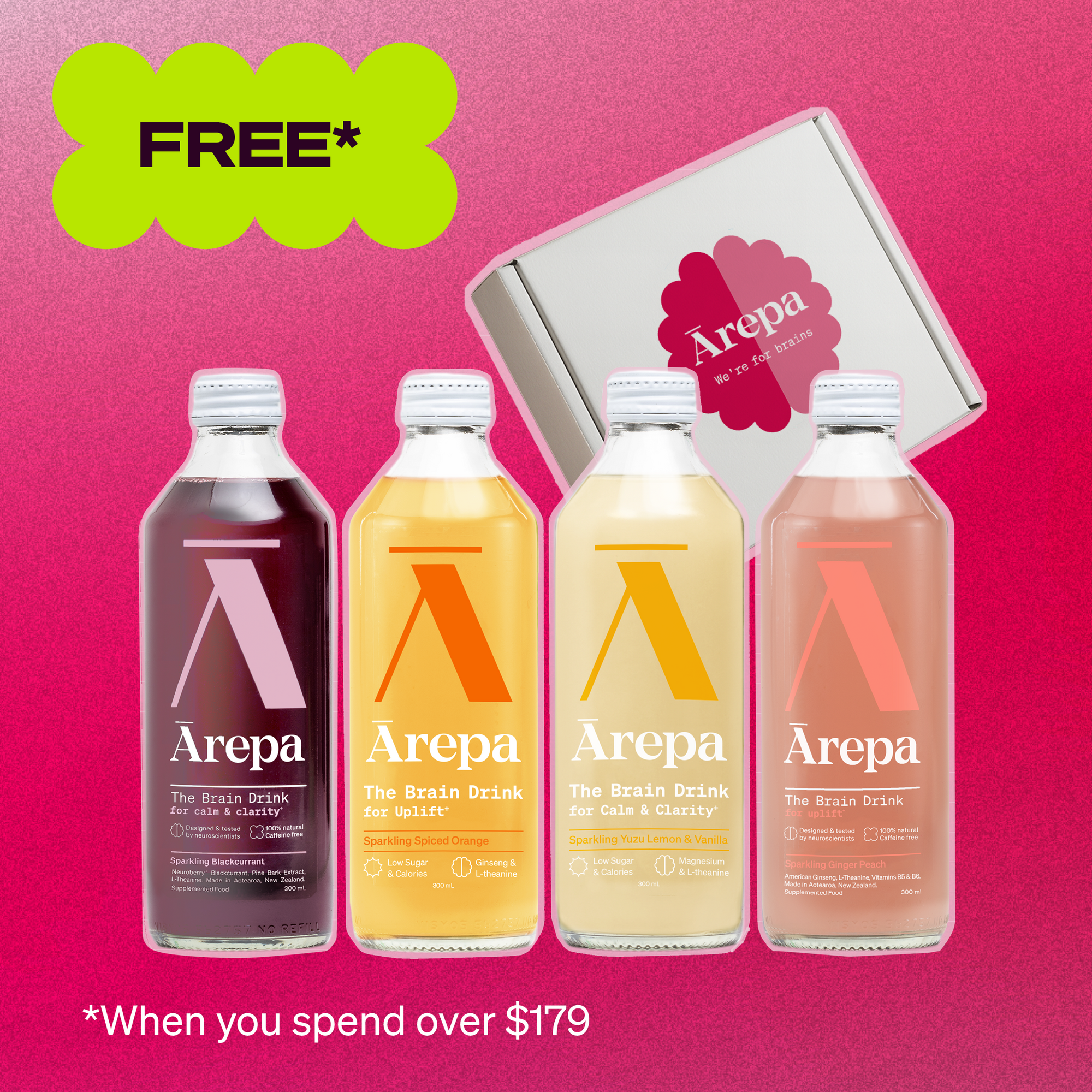 FREE - 4x Drinks + Sleep Sample