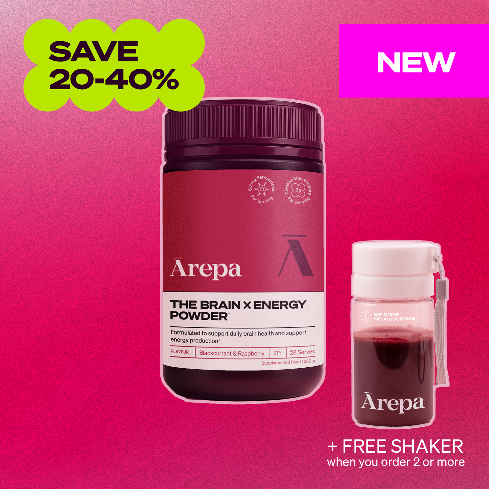 SALE - The Brain x Energy Powder⁺