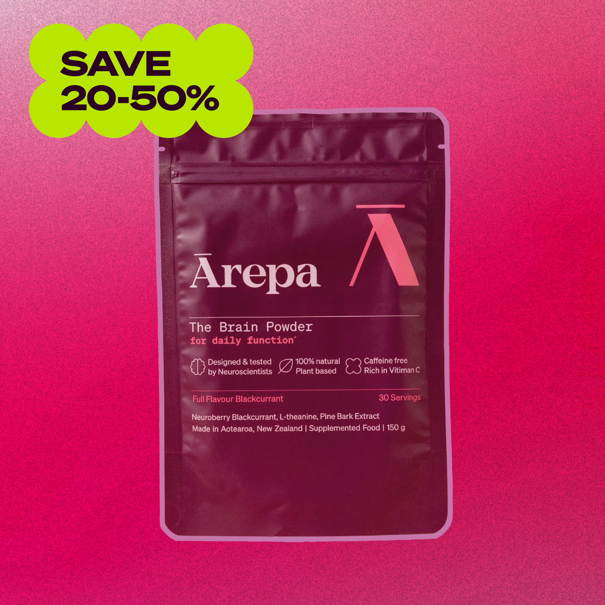 SALE - The Brain Powder (150g pouch)