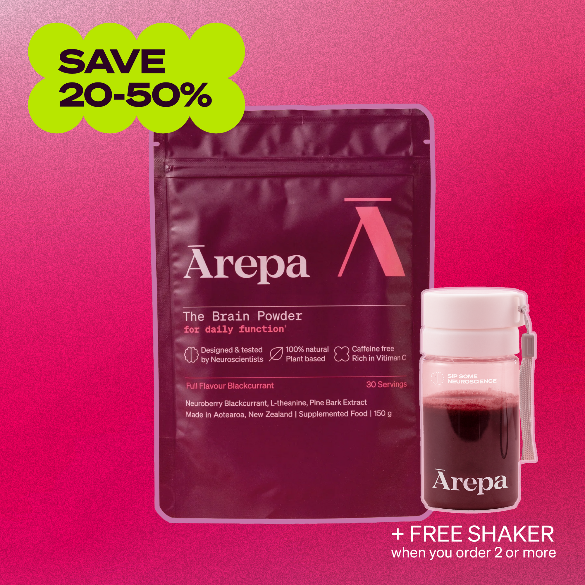 SALE - The Brain Powder (150g pouch)