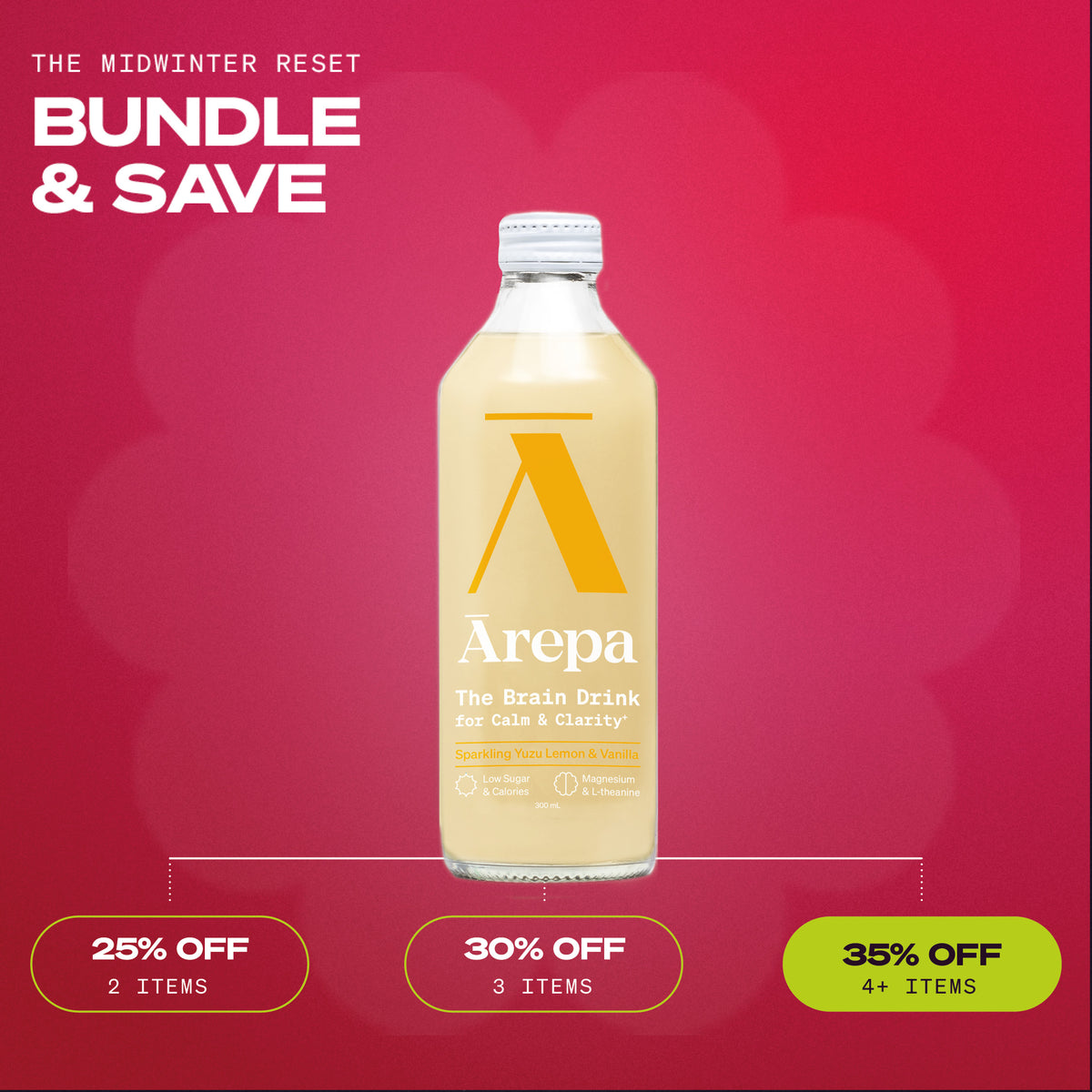 SALE - For Calm & Clarity⁺ - Yuzu Lemon & Vanilla (300ml)