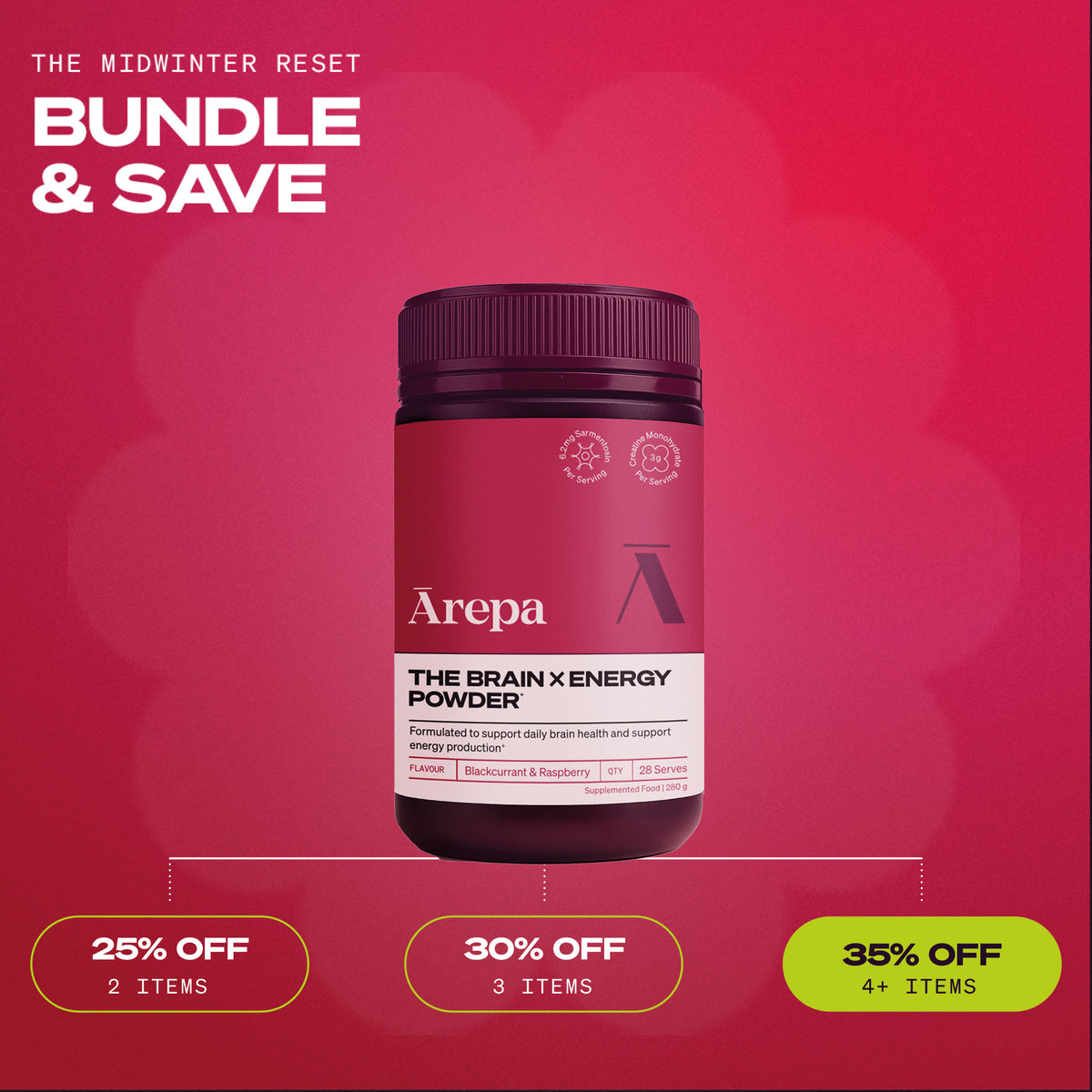 SALE - The Brain x Energy Powder⁺